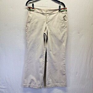 Birdie Golf Pants Capri Khaki Athletic Pants Women's Size 8 Adjustable Waist
